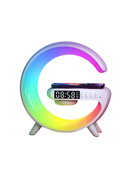 NEXTLY Multifunctional Wireless Charging Lamp, Alarm & Speaker