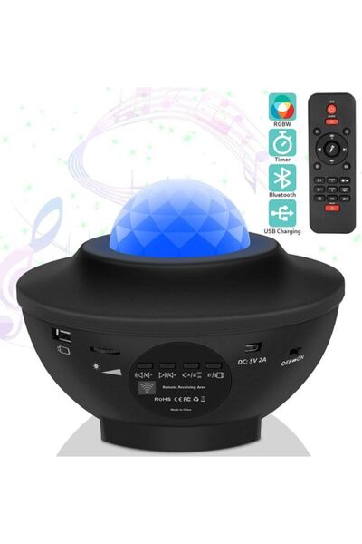 Arabest Laser Star Projector,3 in 1 Sky Ocean Projection with Bluetooth Speak...