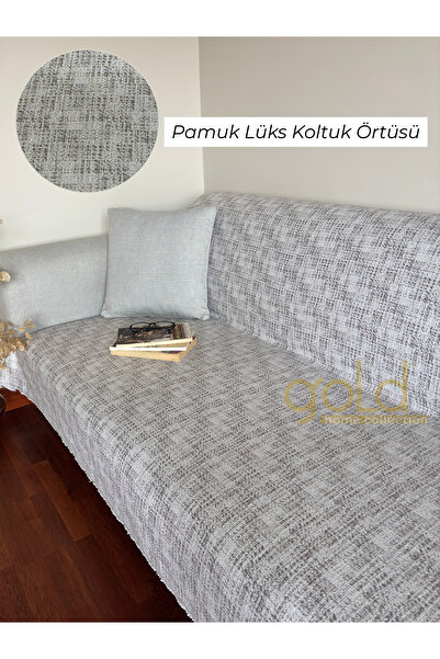 GOLD HOME COLLECTION Pamuk Lüks Koltuk Çekyat Kanepe Örtüsü 180 X 230