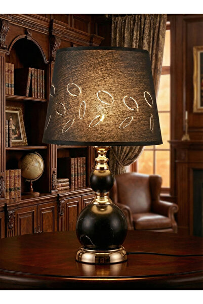 Nisf Alqamar Modern table lamp (bed lamp) - ideal for bedroom and office -