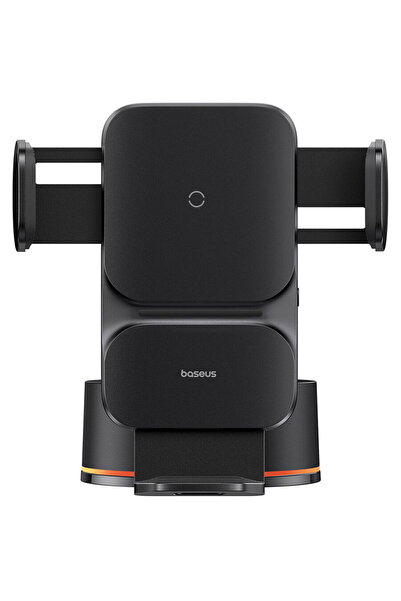 Baseus Car Phone Holder, 15W, Dashboard Mount - Wisdom Series (Cluster Black)