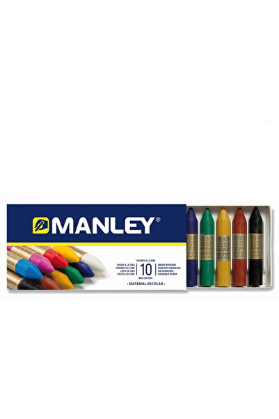 Alpıno Crayons, cardboard box, 10 colors/box - Manley