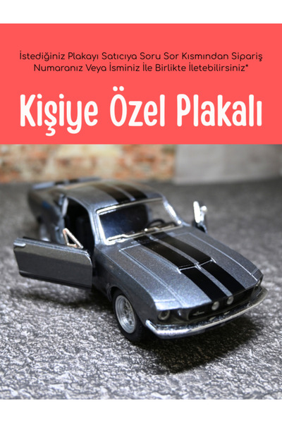 bebeym 1967 Shelby GT-500 Gri 1:36