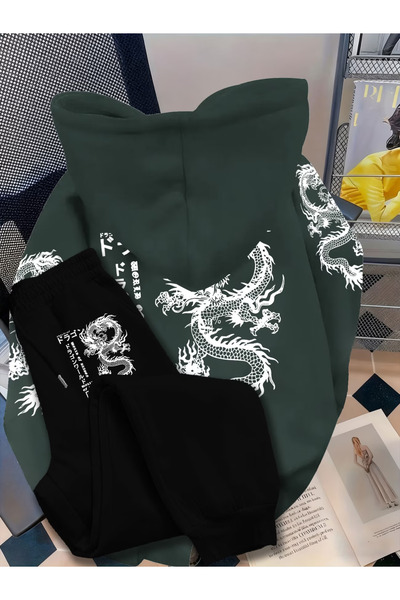 CLASSY.MODA Calle 00 Premium 3 Threaded Oversize Hoodie Set Series