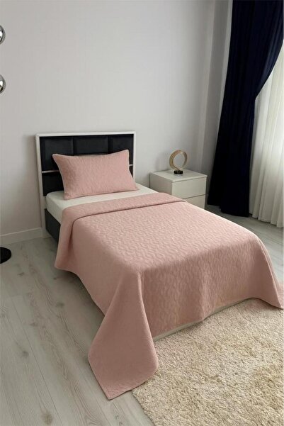 Çeyiz Diyarı Powderlove Cuvertură de pat unică 2 piese 180x235 cm Pudră