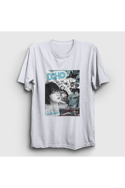 Presmono Tricou Unisex Alb Rock Echo Kim Seok Jin Bts 598920tt