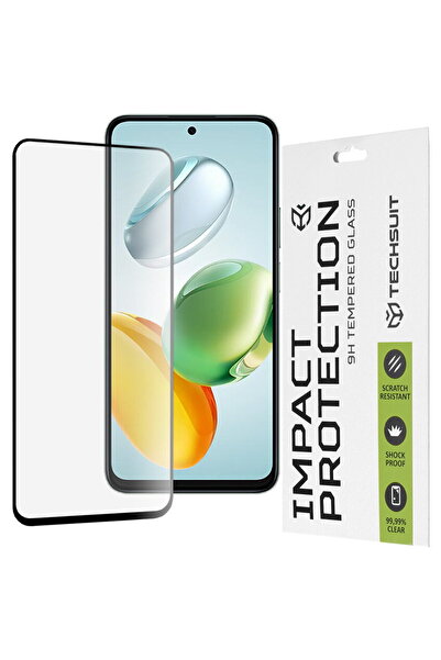 Techsuit 111D Husă completă / Sticlă complet lipită - Negru pentru Honor 200 ...