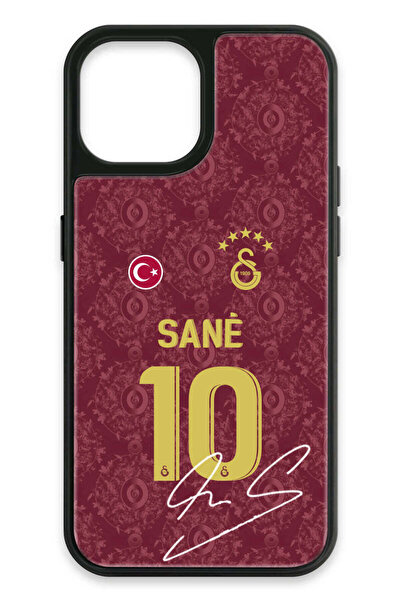 Galatasaray iPhone 15 Uyumlu Leroy Sane 3. Forma İmzalı Cam Lisanslı Telefon ...