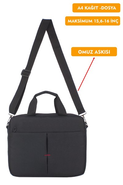 Dada 15.6"-16" Inch Laptop Briefcase Tablet A4 Paper and File Compatible Shock Absorbing Protection with Shoulder Strap