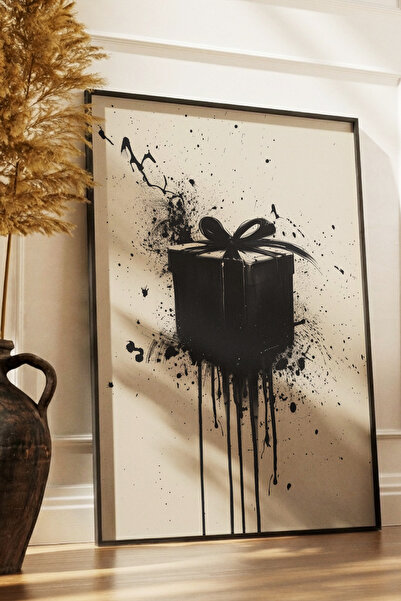 Yoko Home Ahşap Çerçeveli Monochrome Serisi Hediye Paketi Temalı Tablo, Salon, Ev, Ofis Duvar Dekorasyonu