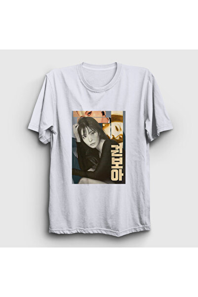 Presmono Unisex Λευκή Αφίσα Kwon Bo Ah BoA Μπλουζάκι 598558tt