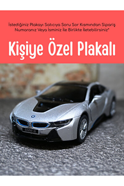 bebeym Bmw i8 Metal Araba 1:36 Gri