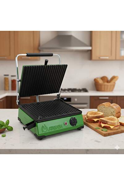 HDF Atababa 8 Dilim Döküm Plaka Ev Tipi Tost Makinesi - Büfe Tipi 220V