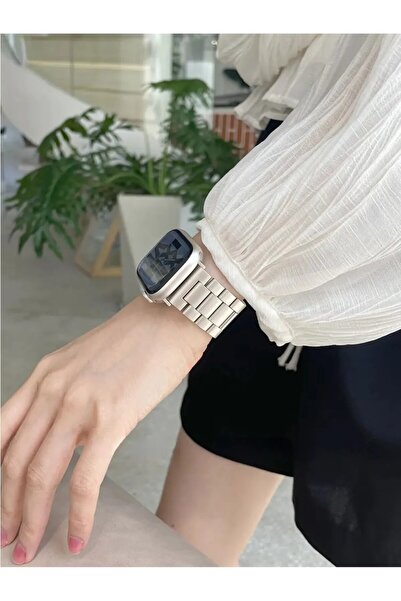 SilverCars Huawei Watch Fit 3 / Fit 4 Uyumlu 20mm Paslanmaz Çelik Klasik Saat...