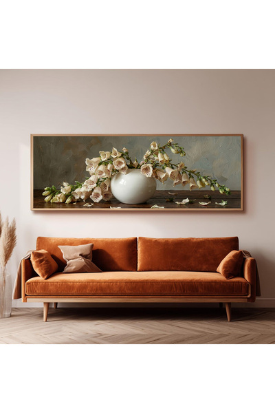 Dekorsiahome Ahşap Çerçeveli Panoramik Oturma Odası Tablosu UZ0040
