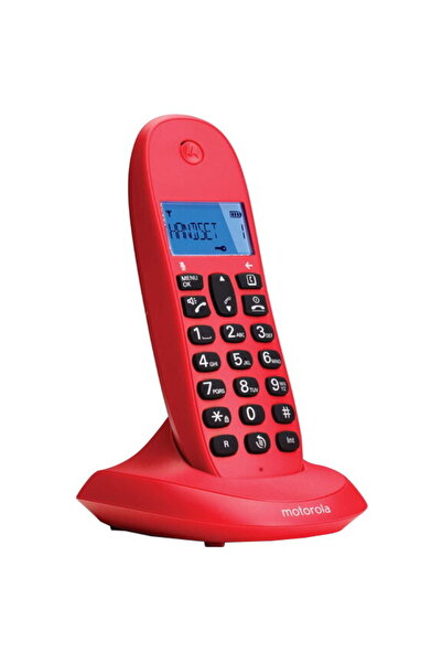 Motorola C1001LB+ Cordless Phone, Cherry