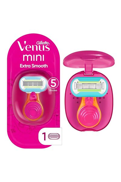Gillette Venus Mini Extra Smooth Aparat de Ras Travel – 5 Lame, Compact, Piel...