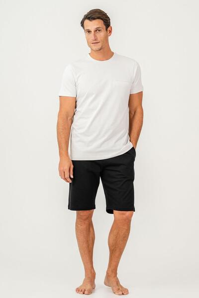 Arnetta Set muške majice i kratkih hlača 100% pamuk – Sa džepovima Udoban set...