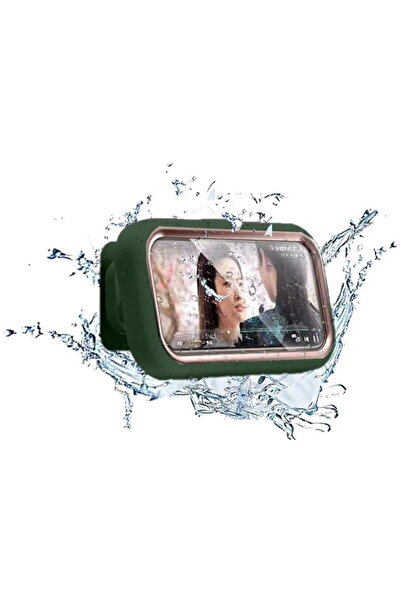 Techsuit Retractable Waterproof Phone Holder - (LC-999) - Gold Green