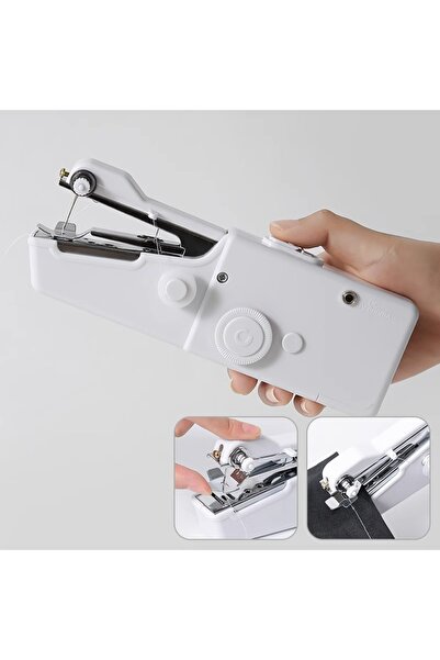 WiderMarkt Mini El Tipi Dikiş Makinesi – Pilli Taşınabilir Pratik Dikiş Aleti...