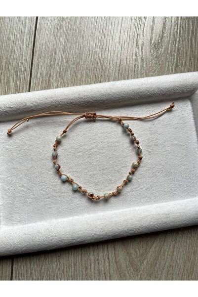 Pel Design Minimal Varisit Stone Adjustable Rope Bracelet & Anklet Handmade