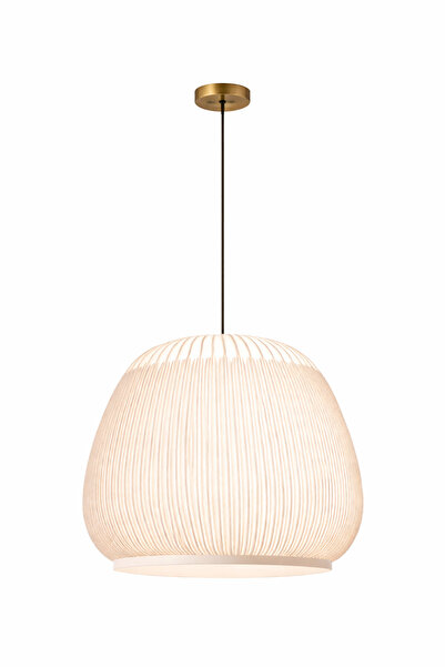 NOYA LİGHTİNG TEKLİ SARKIT AVİZE - BOHEM AVİZE - KUMAŞ GİYDİRME LEDLİ AVİZE -...