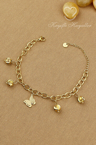 Keyifli Hayaller Çelik Bileklik - 316L Çelik Kelebekli Dorikalı Trend Kararma...