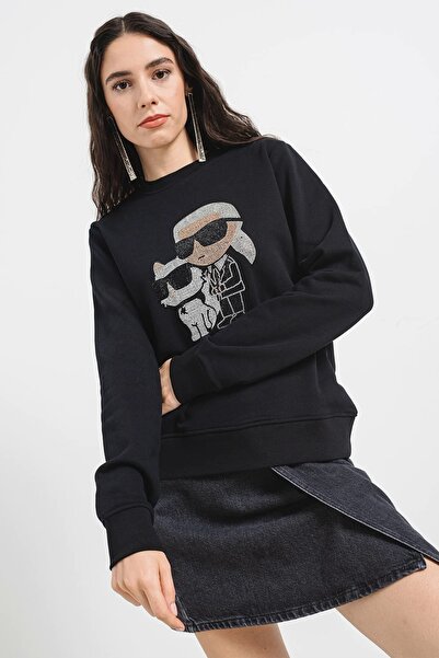 Karl Lagerfeld Women's blouse with rhinestone logo