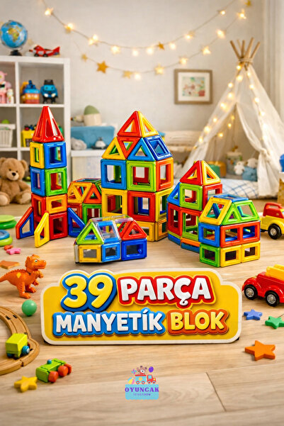 OYUNCAK'S 39 Parça Manyetik Blok Seti Oyuncak