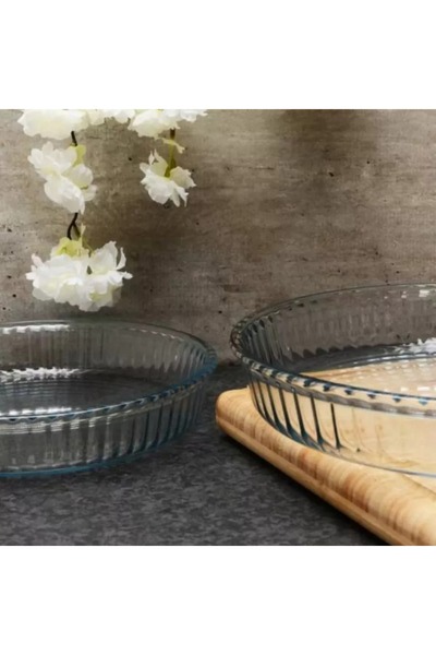 Paşabahçe 159022 BORCAM Yuvarlak Fırın Tepsisi 2'li