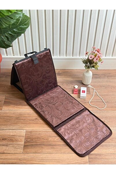 Generic سجادة صلاة مع مسند ظهر ، سجادة صلاة مبطنة قابلة للطي تستخدم كمقعد ارض...