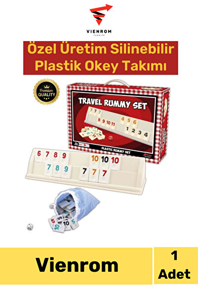 Vienrom # Okeytakımı Durable Mold-Resistant Erasable Plastic Okey Takımı Scra...