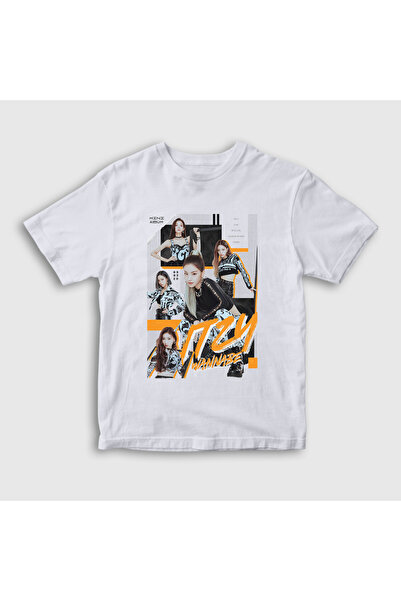 Presmono Унисекс детска бяла тениска Wannabe Yeji Lia Yuna Itzy 599988tt