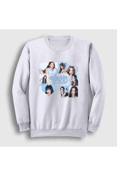 Presmono Unisex White Band K-Pop Focus Hearts2Hearts Sweatshirt 596368Tt