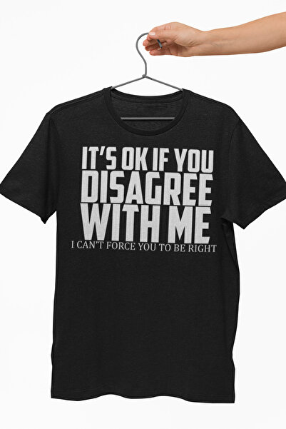 OEM Tricou personalizat unisex Malfini "DISAGREE " Mărimea M Negru
