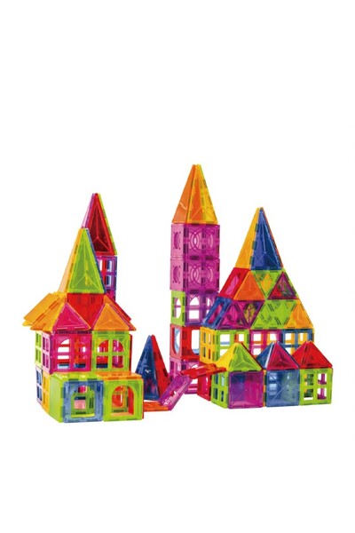 Flippy Σετ 60 Μαγνητικών Κομματιών Κατασκευών, Περιστρεφόμενα, Μαγνητικά Πλακ...