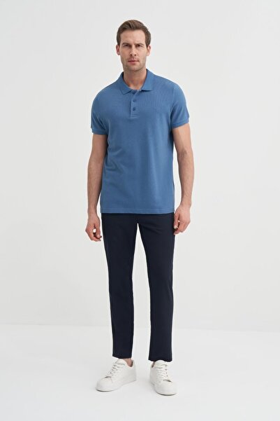 Cazador Men's Polo Neck Tshirt 46130 Dark Blue