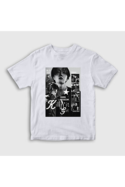 Presmono Унисекс детска бяла тениска Killin It Girl J-Hope Jung Hoseok 597949tt