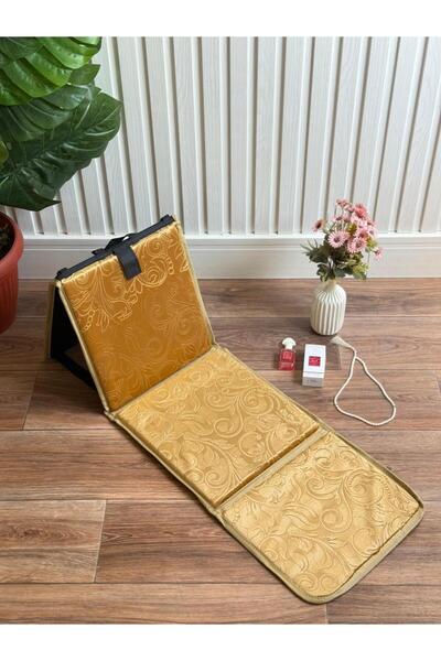 Generic Prayer mat with backrest, foldable padded prayer mat that can be used...