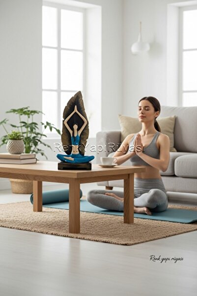 RENK YAPI RÜYASI ZEN YÜKSEKLİK 30CM GENİŞLİK 28CM YOGA -PLATES YAPAN KADIN ME...