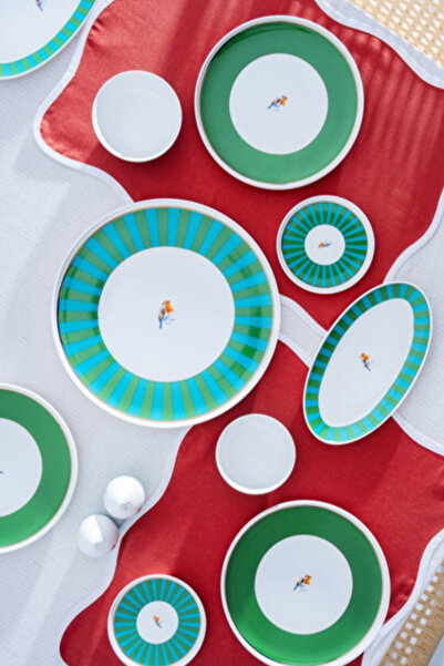 ACAR Lumiere 23 Parça 6 Kişilik Porselen Kahvaltı Takımı