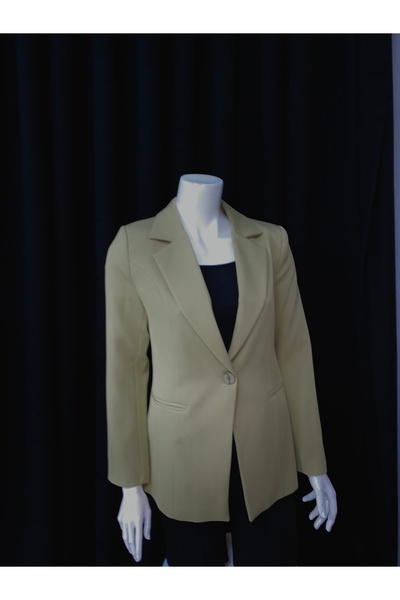 SPARKLE Mint yeşili blazer ceket klasik kesim