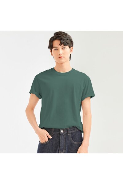 Giordano Men's Cotton Jersey Crew Neck Regular Tee (Beau Monde)