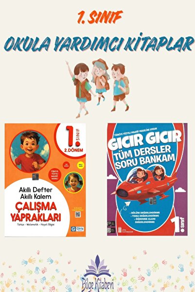 Giriş Yayınları 1. Sınıf Maarif Modeli Akıllı Defter Çalışma Yaprakları + Gıc...