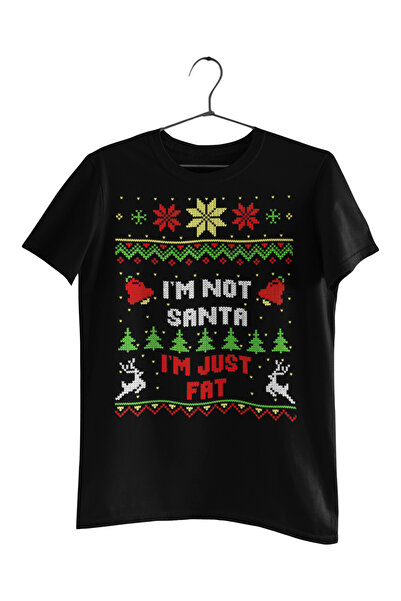 Generic (Unbranded) Tricou bărbătesc Malfini, „Nu sunt Moș Crăciun”, negru, M