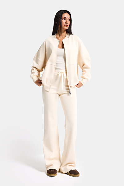 it's basic Women's Ecru S6-105 Top and Bottom Sweatshirt Fleece Hiking Pants ...