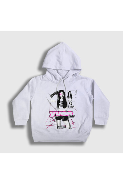 Presmono Hanorac cu glugă unisex pentru copii, alb, I Did K-Pop Yves Loona 59...