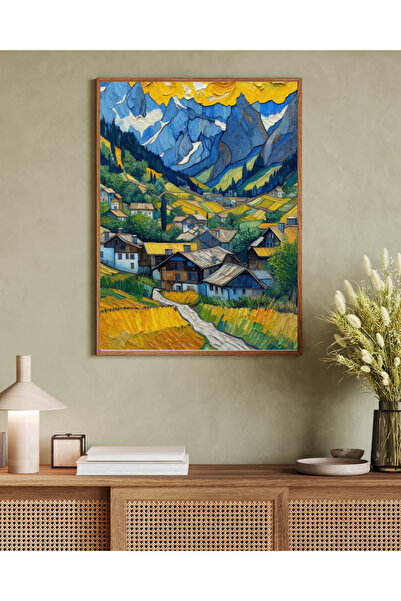 woodhomeworks Tablou decorativ pentru birou, dintr-o singură piesă, seria Mat...