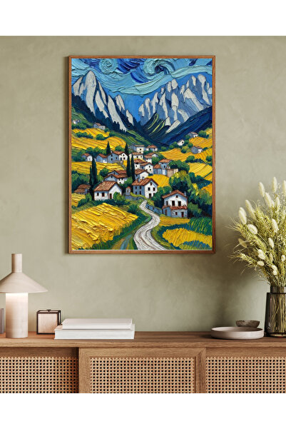 woodhomeworks Tablou decorativ pentru birou, dintr-o singură piesă, seria Mat...