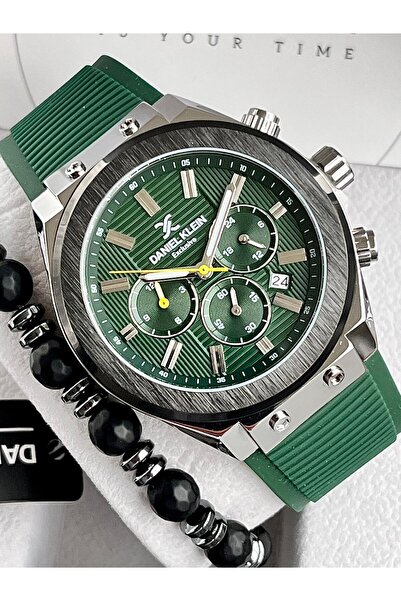 Daniel Klein Exclusive Erkek Kol Saati Silikon Kayış 3 Atm Su Geçirmez-DOĞAL ...